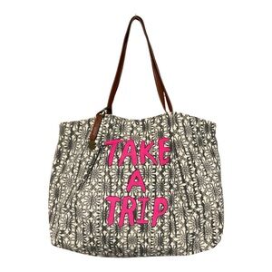 Lucky Brand Take A Trip Canvas Tote